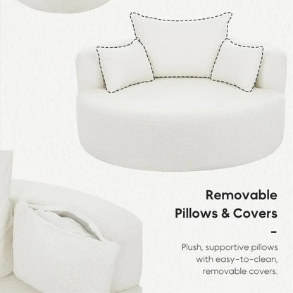 Averly Wide Swivel Barrel Chair
