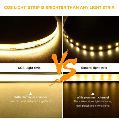 USB COB LED Desk Strip Light