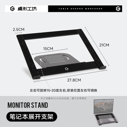 Modular Black Walnut Monitor Riser
