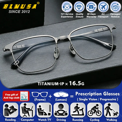 BLMUSA Titanium Reading Glasses