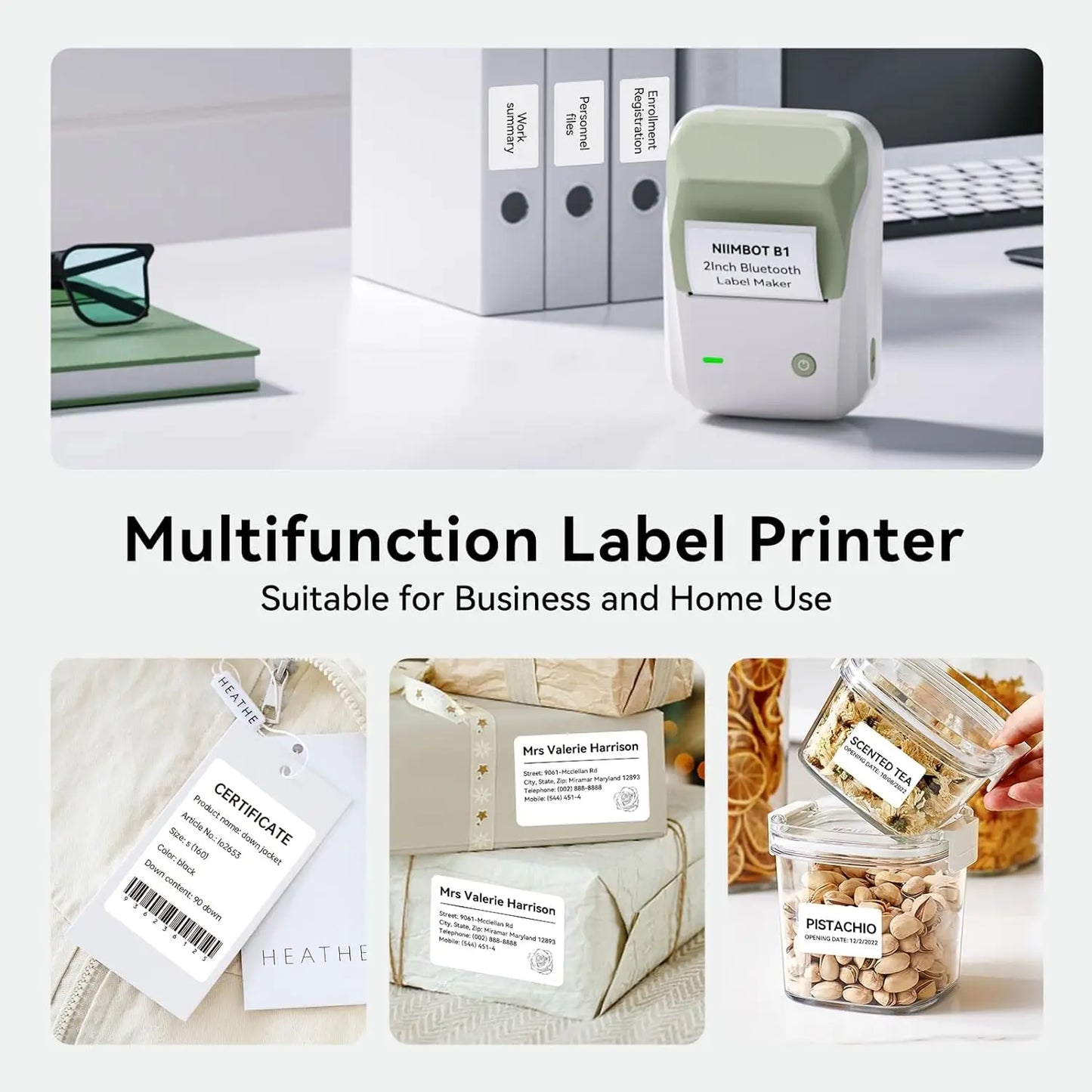 NiiBand B1 Bluetooth Label Printer