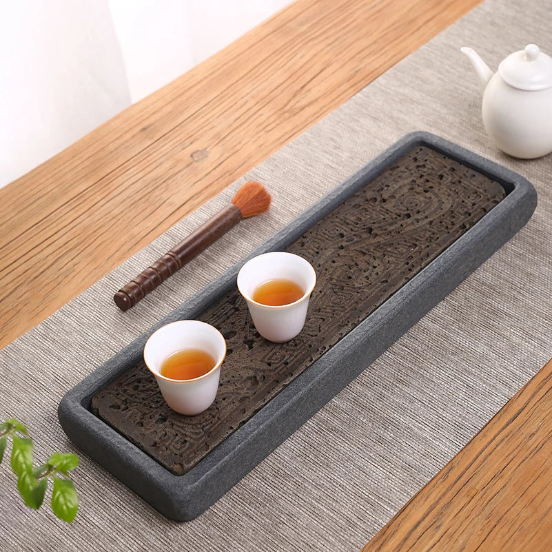 Volcanic Basalt Dragon Tea Tray