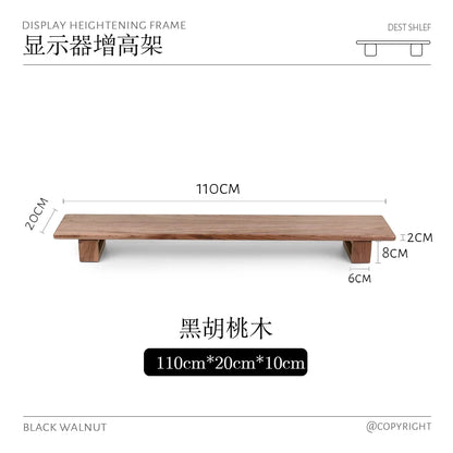 Black Walnut Adjustable Desk Riser