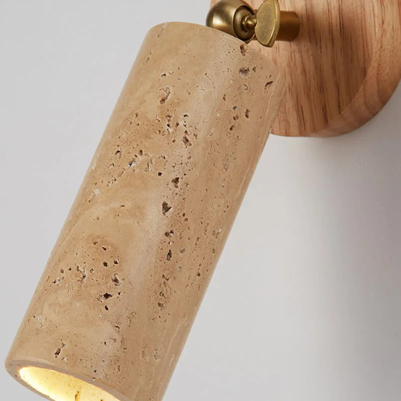 Huangdong Travertine Wabi-Sabi Wall Lamp