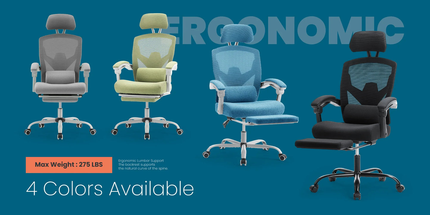 Tall Reclining Ergonomic Office Chair