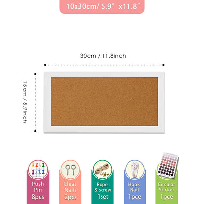 BlackCork Tile Bulletin Board Set