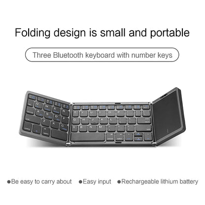 Mini Folding Bluetooth Keyboard + Touchpad