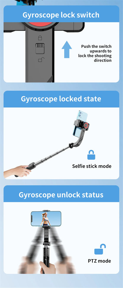 Wireless Bluetooth Gimbal Tripod