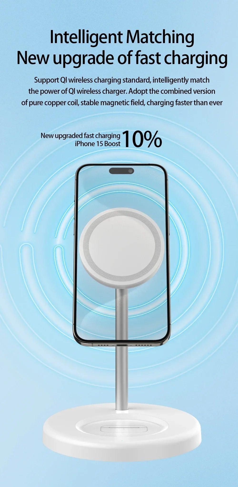MagStand Duo Magnetic Wireless Charging Station