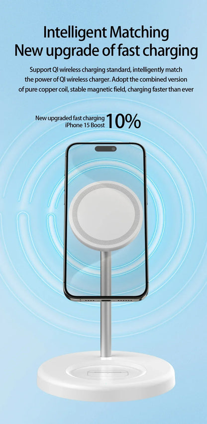 MagStand Duo Magnetic Wireless Charging Station