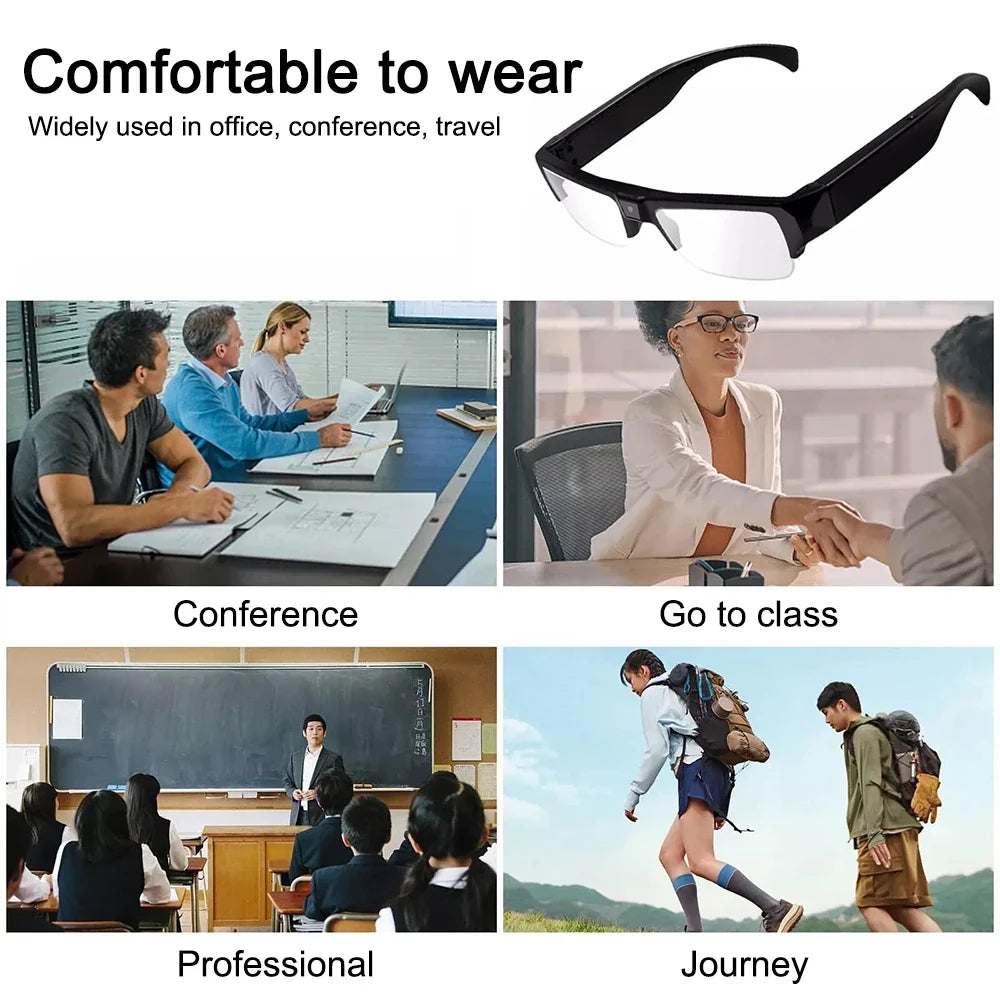 HD Camera Smart Glasses, Hands-Free