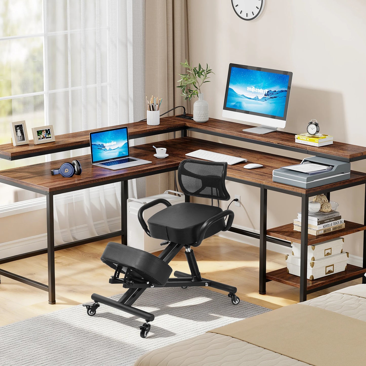 Ergonomic Kneeling Chair with Back Support