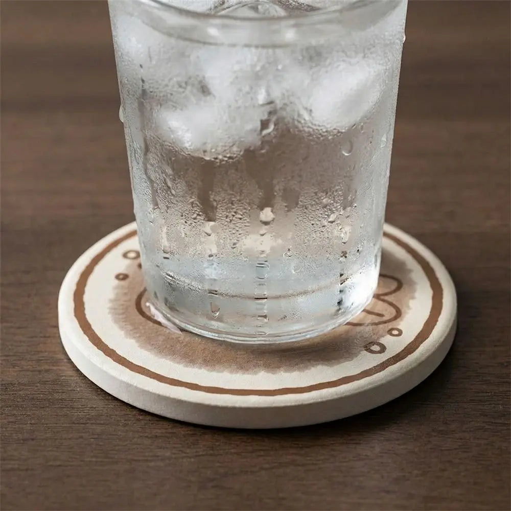 Cartoon Cat Diatom Mud Coaster