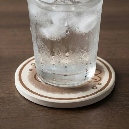 Cartoon Cat Diatom Mud Coaster