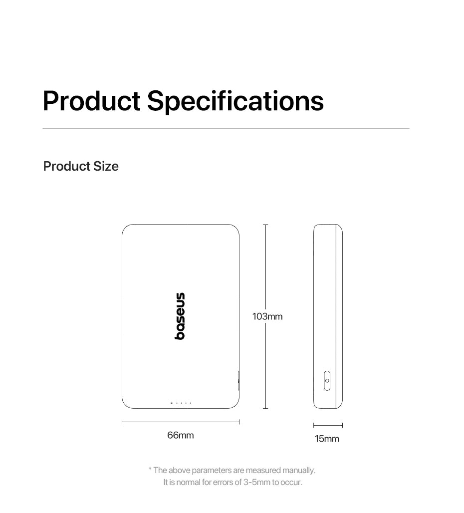 Magnetic Wireless Power Bank