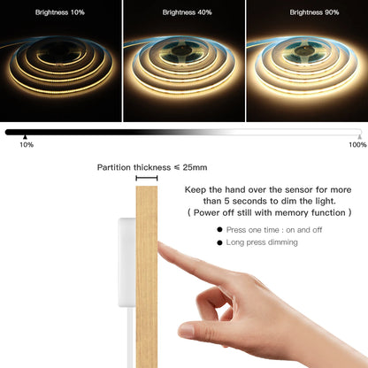 USB COB LED Desk Strip Light
