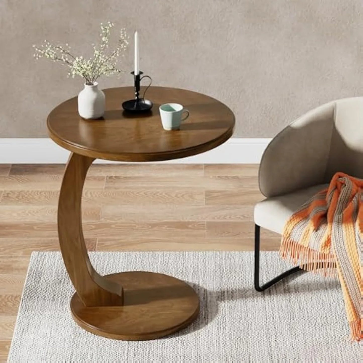 Marlowick C-Shaped Side Table