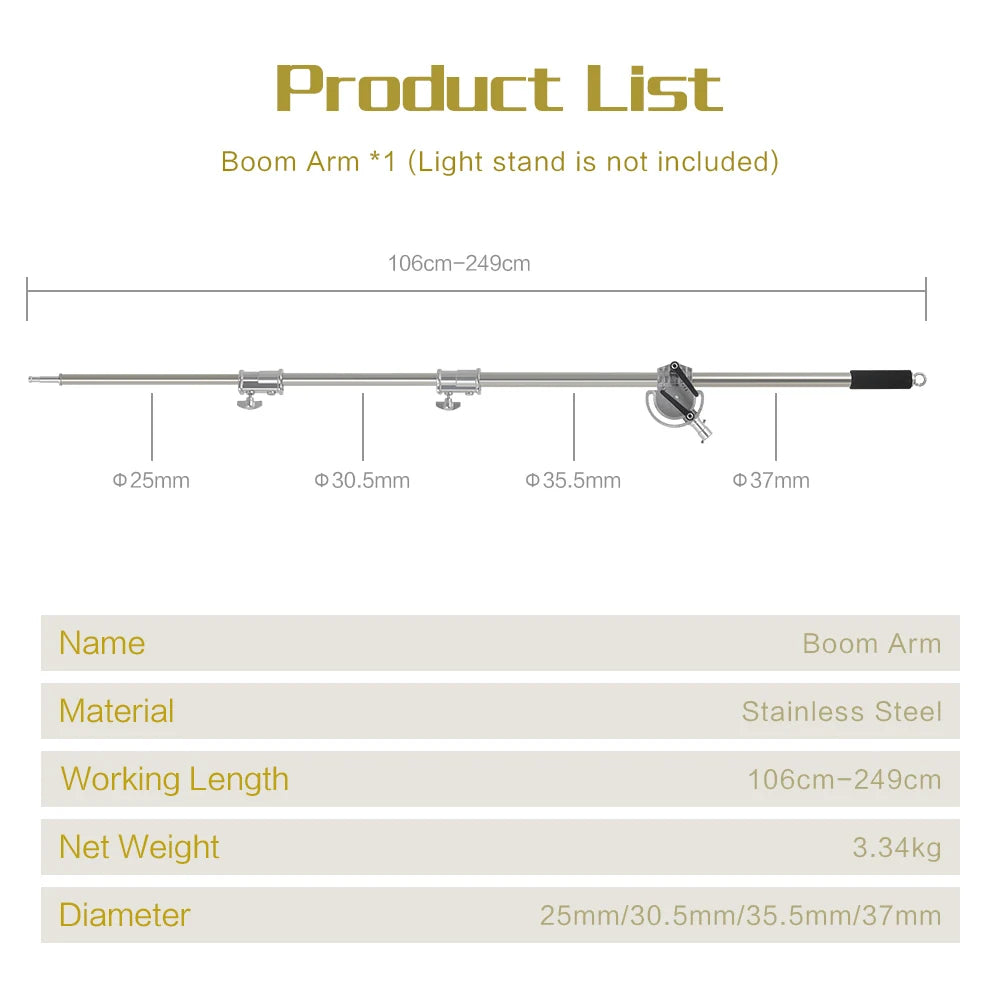 2.9M Studio Light Stand Tripod