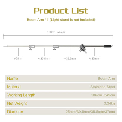 2.9M Studio Light Stand Tripod