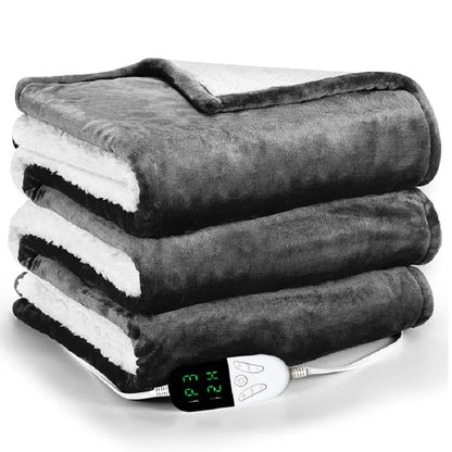 Electric Heated Throw Blanket | 50 x 60 in, 6 Heat Levels, 4-Hour Auto-Off