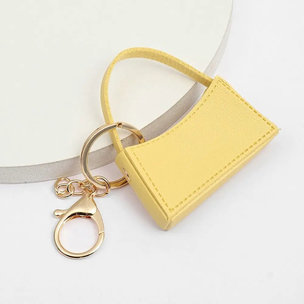 Candy Color Bag Charm Keychain