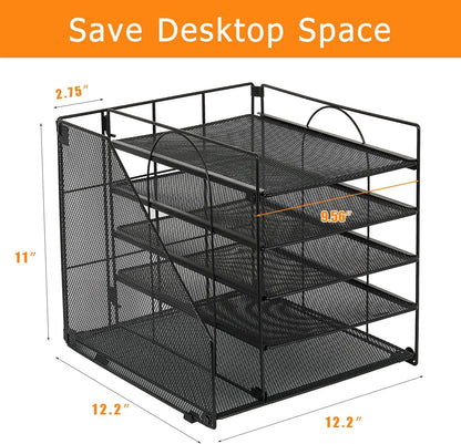 5-Tier Desktop Paper Tray Organizer