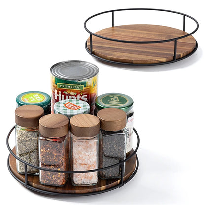 Acacia Wood Lazy Susan Turntable