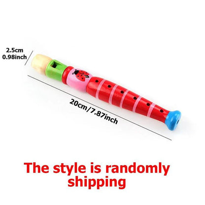 Wooden Cartoon Flute for Kids
