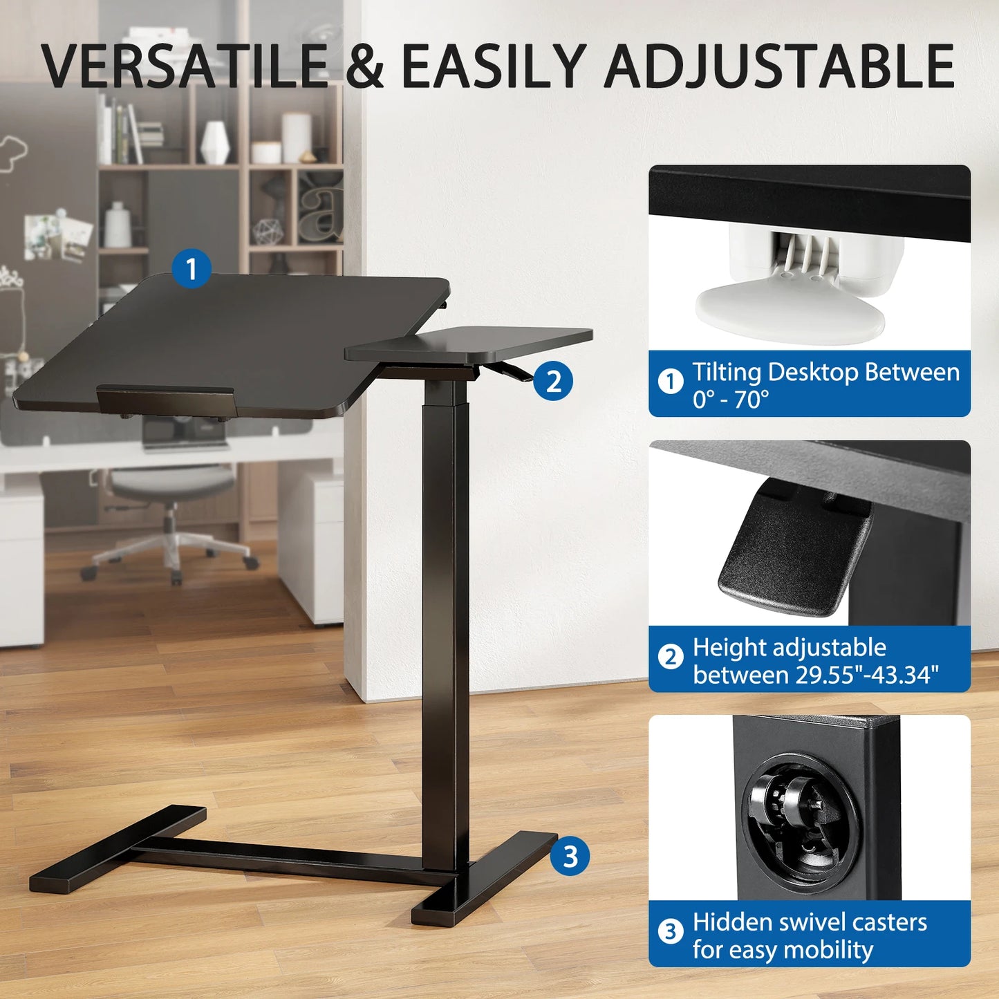 Overbed Flip-Top Lap Desk