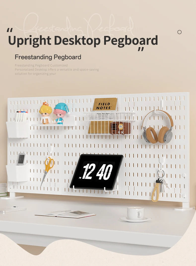 No-Drill Desktop Pegboard Organizer