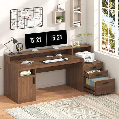 3-Drawer Home Office Desk