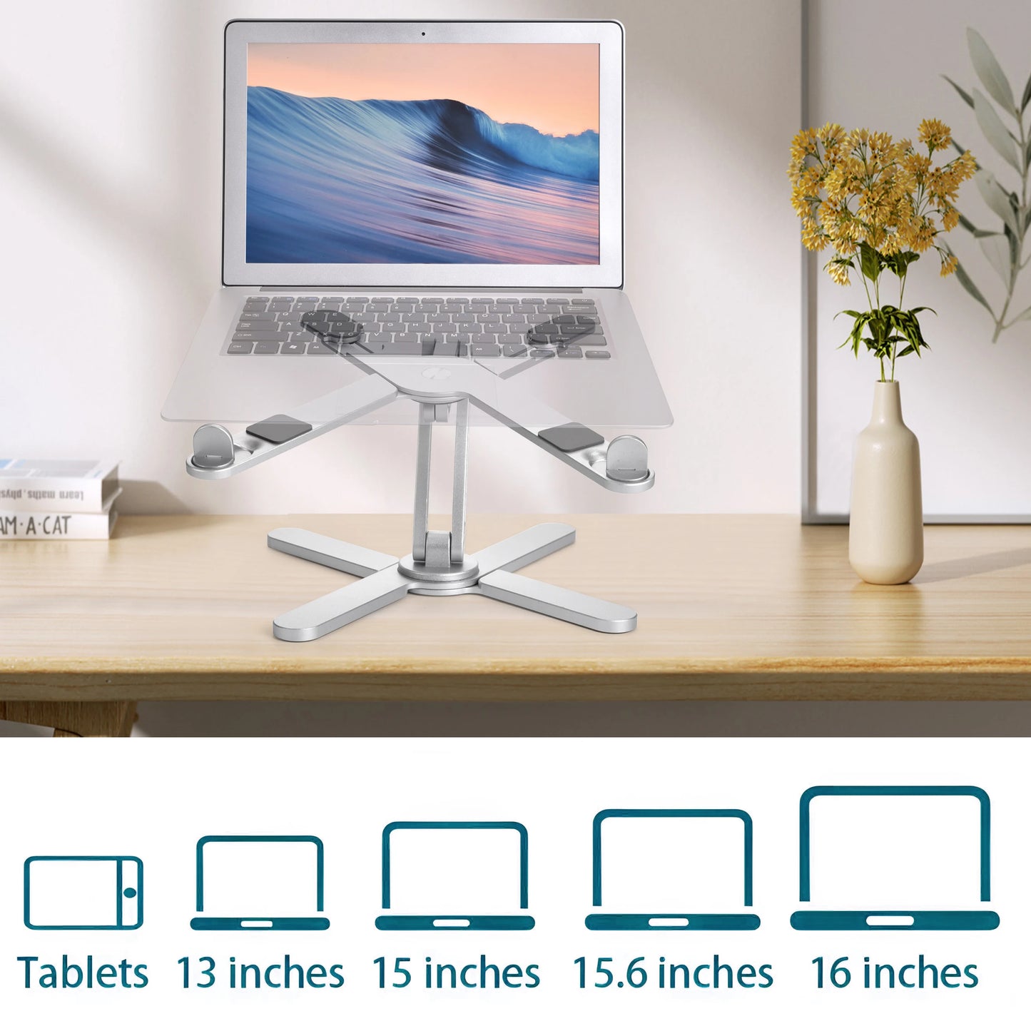360-Degree Aluminum Laptop Stand