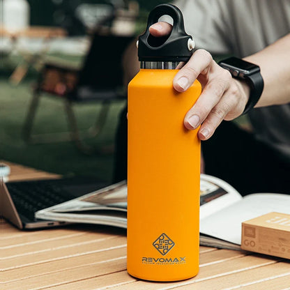 950ml Insulated Steel Thermos Flask, No-Spill Lid