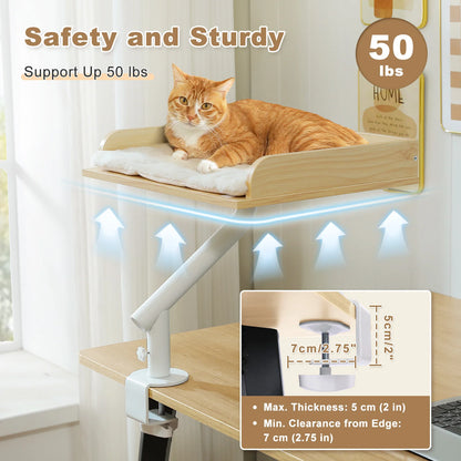 360° Rotatable Cat Desk Bed