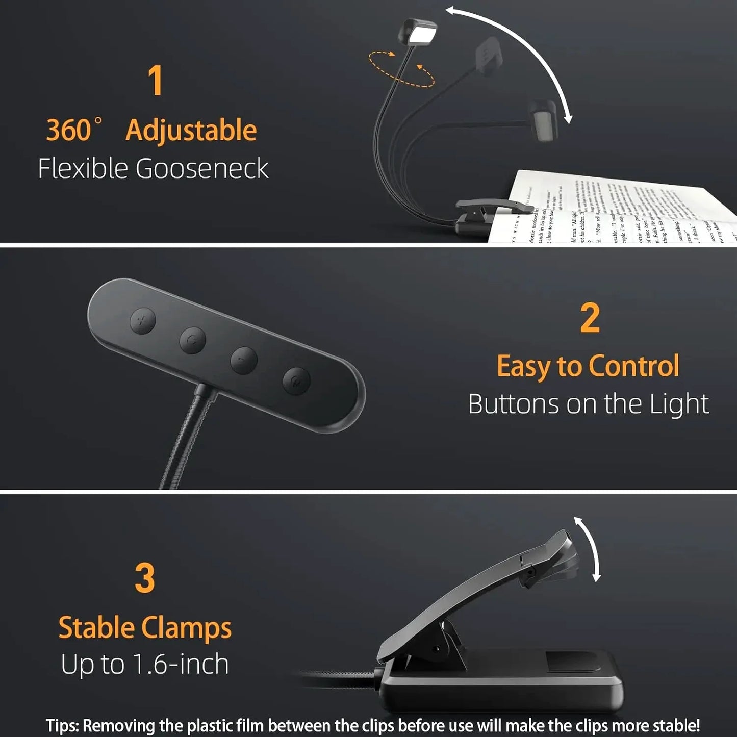 14-LED Rechargeable Book Light