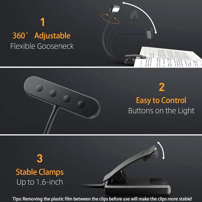 14-LED Rechargeable Book Light
