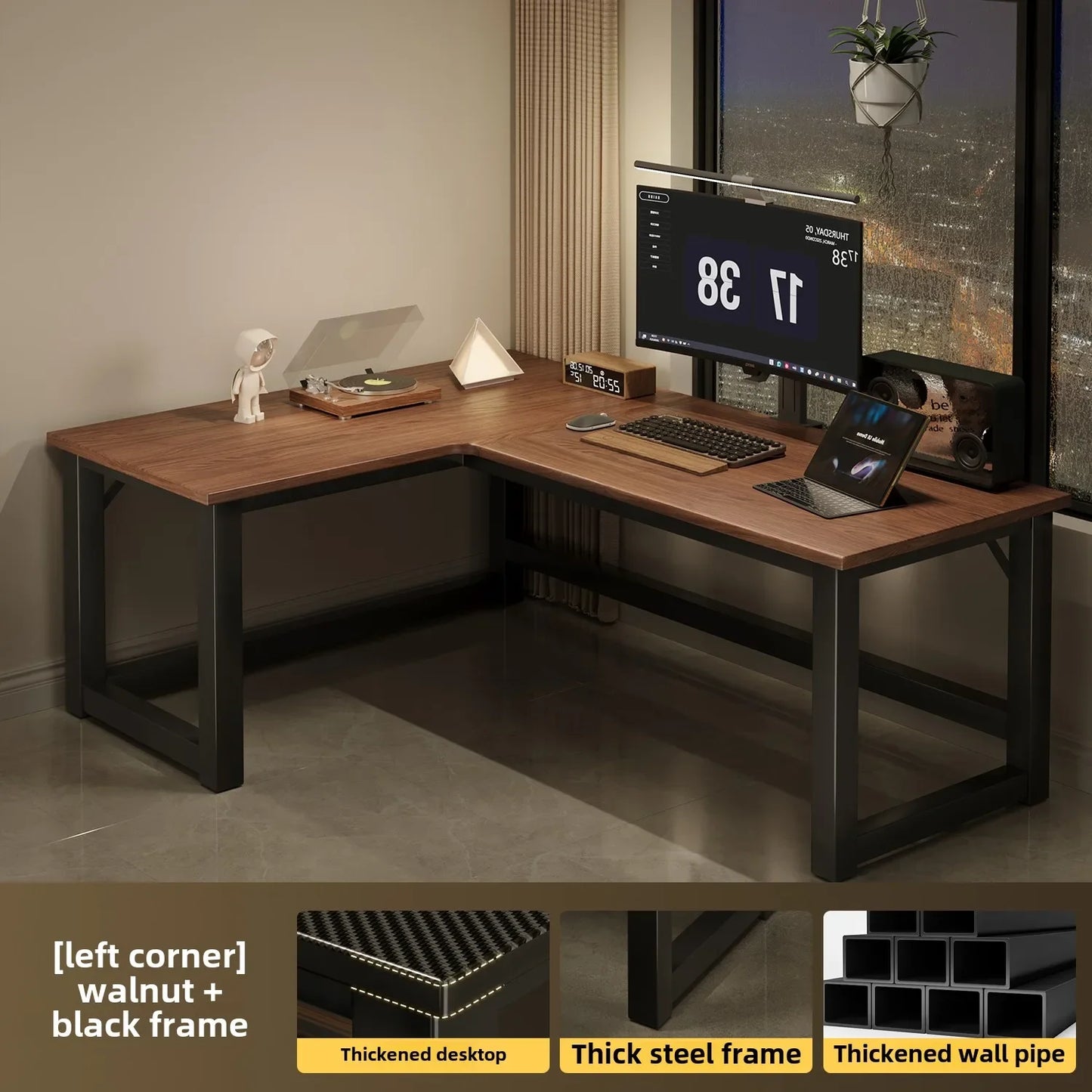 Integrated Bookshelf Writing Desk
