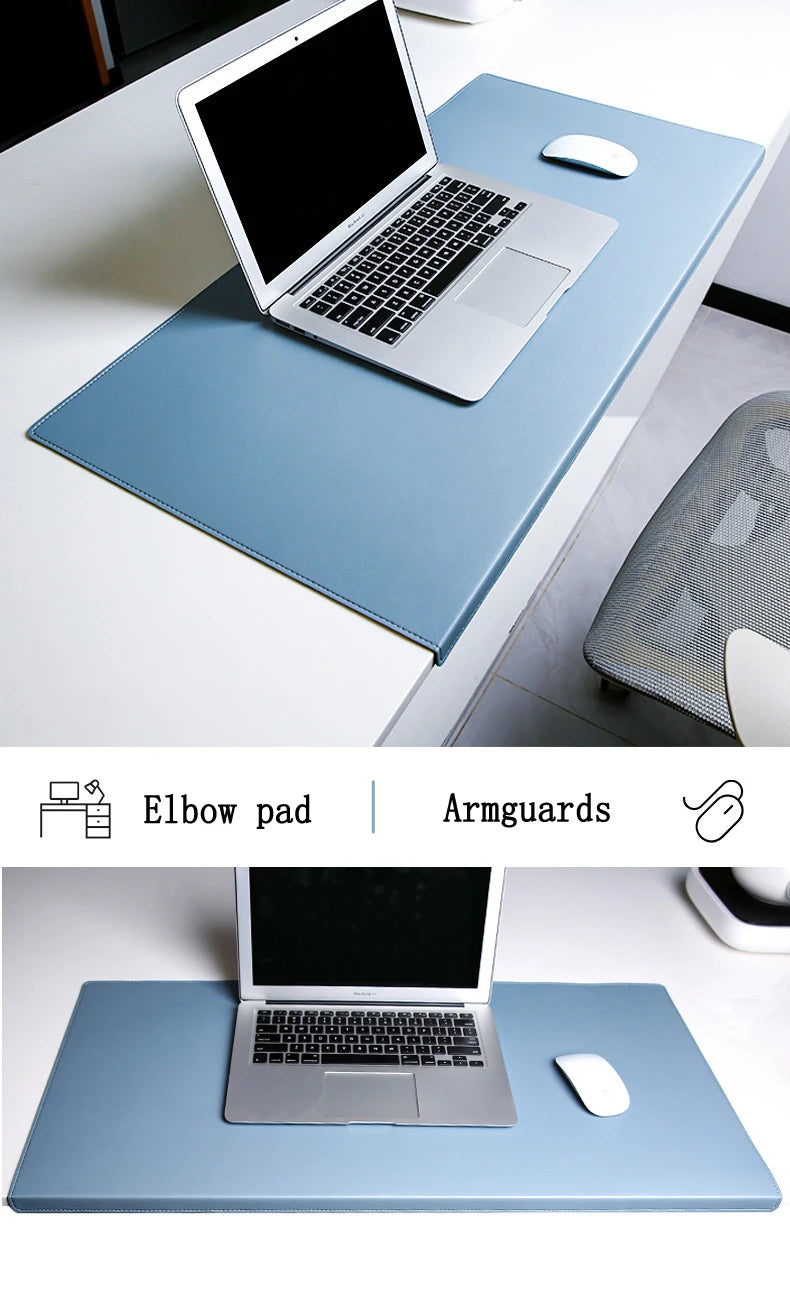 PU Leather Desk Mat with Wrist Support