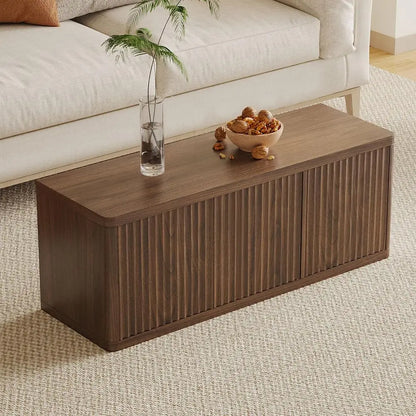 Walnut Shoe Storage Bench