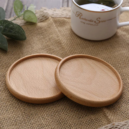 Solid Wood Round Coaster