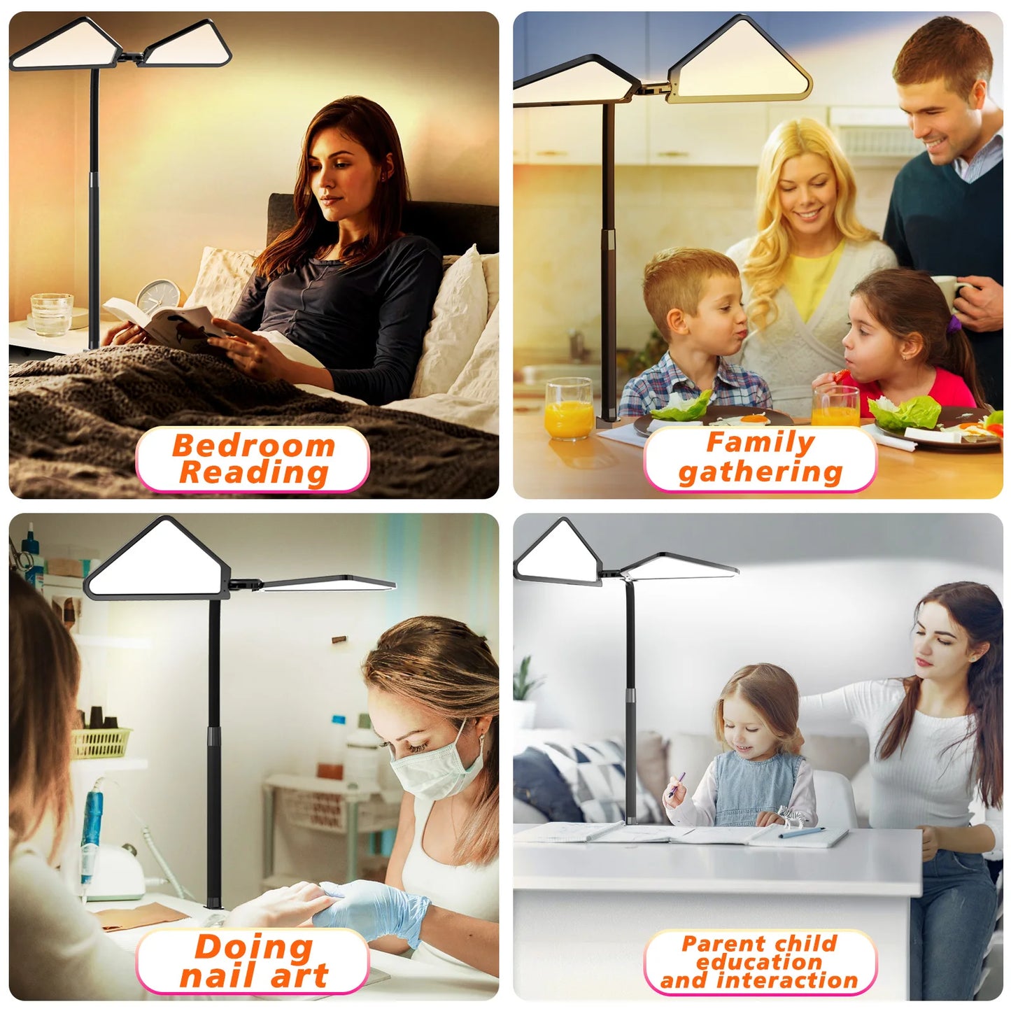 Gooseneck Dual-Arm Desk Lamp