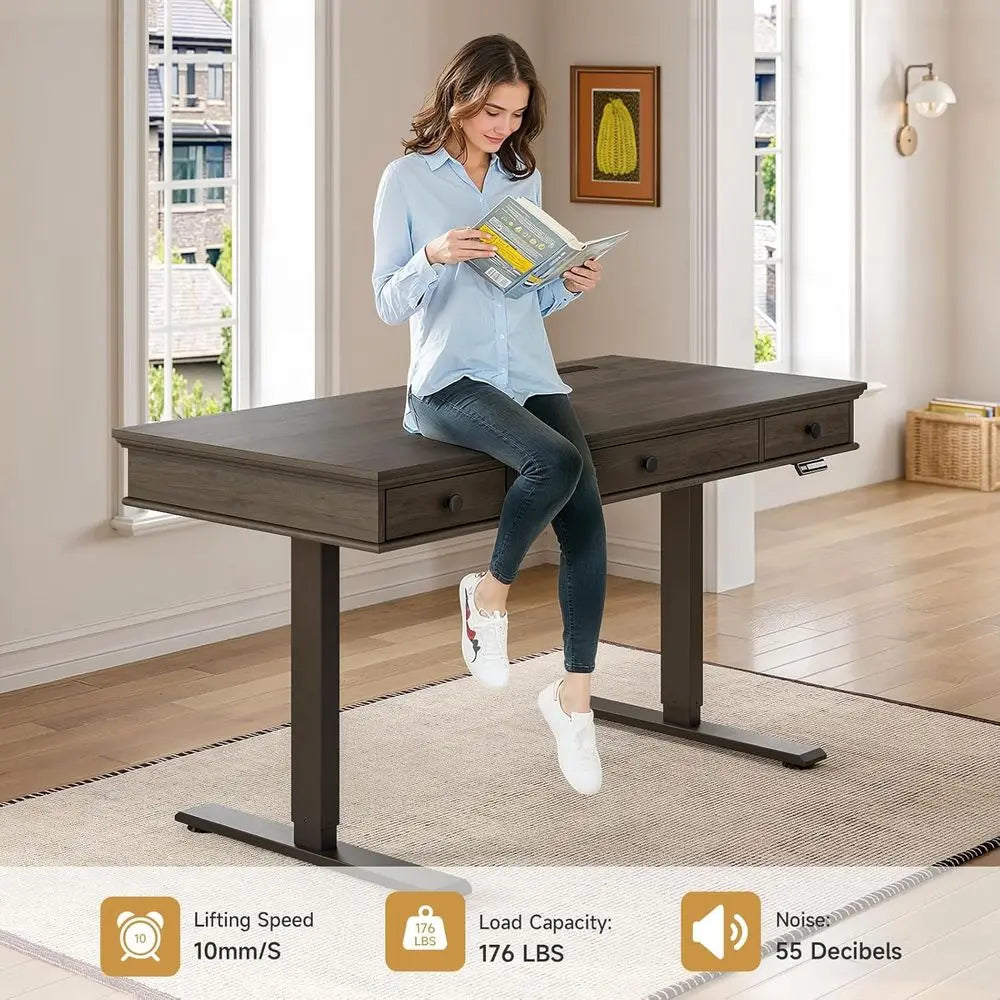 Retro Curved Standing Desk