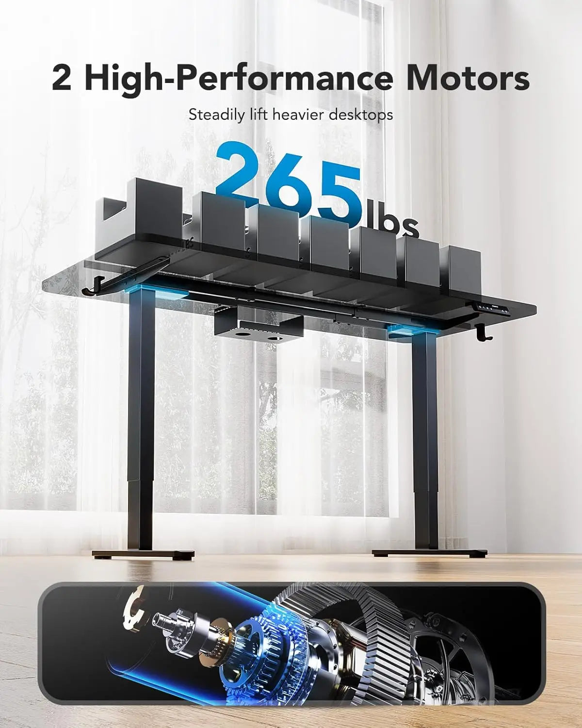 Dual Motor Standing Desk Frame