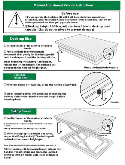 Foldable Laptop Desk with Storage & Keyboard Tray