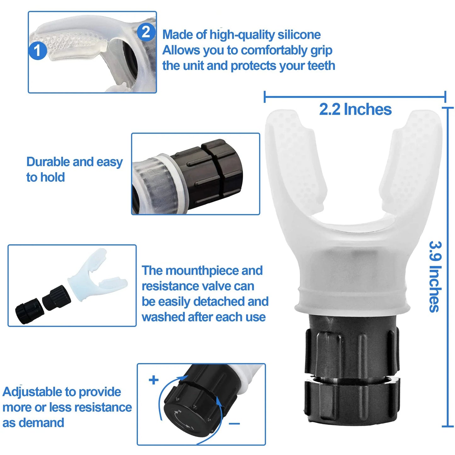 Adjustable Lung Capacity Breathing Trainer