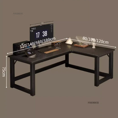 Integrated Bookshelf Writing Desk