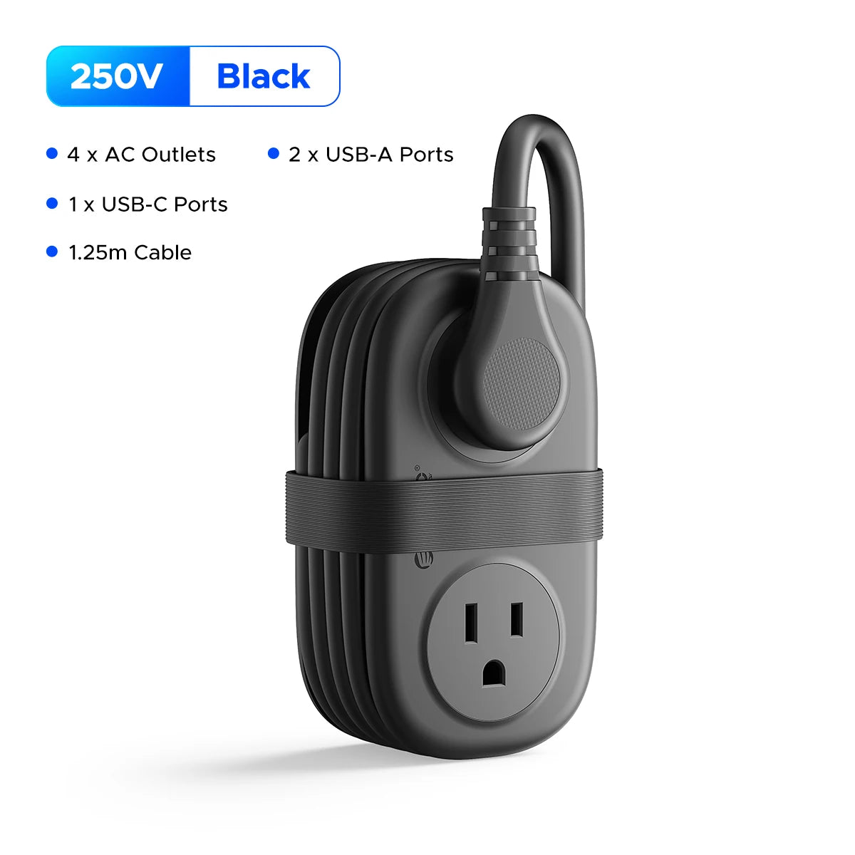 ORICO Cable-Wrap Travel Power Strip