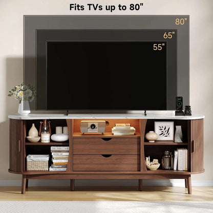 Hollis Fluted Media Console