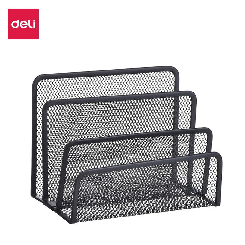 Black Mesh Desk Letter Tray
