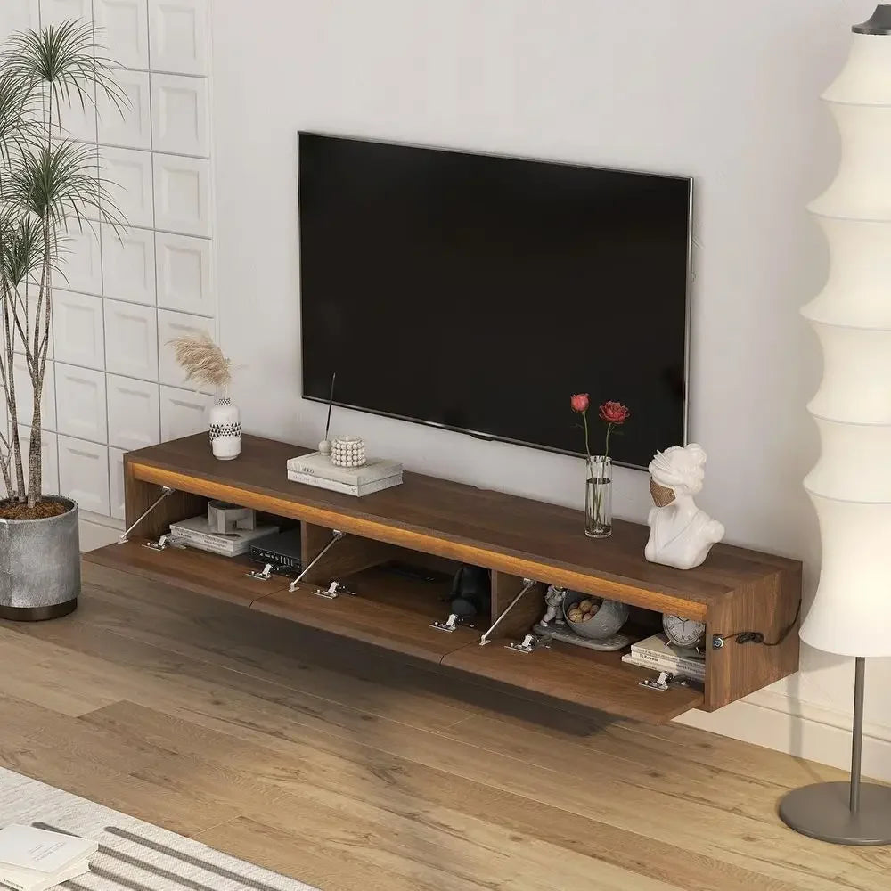 Floating LED TV Stand
